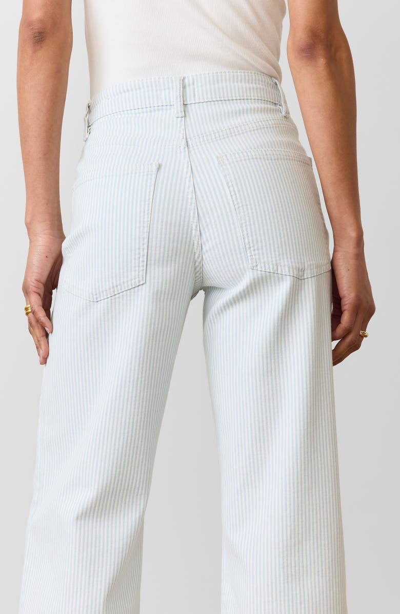 Marine Layer Railroad Stripe Wide Leg Jeans, Alternate, color, Railroad Stripe