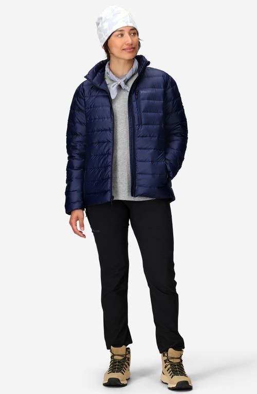 Marmot Highlander Quilted 700 Fill Power Down Puffer Jacket In Blue