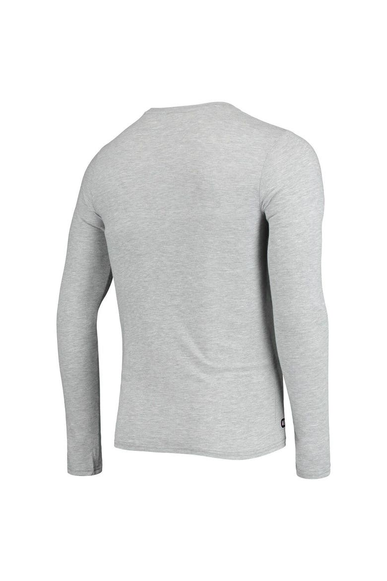Men's New Era Heathered Gray Houston Texans Combine Authentic Stated Long Sleeve T-Shirt, Alternate, color, Heather Gray