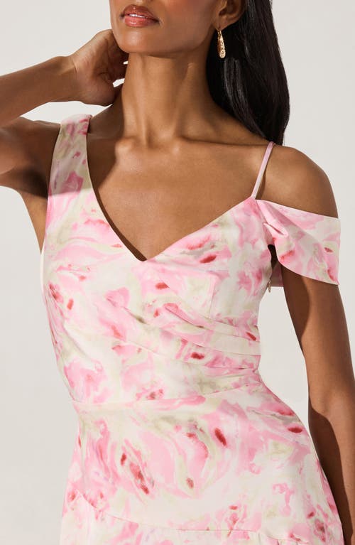 Astr The Label Floral Asymmetric Dress