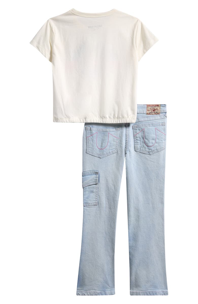True Religion Kids' Graphic T-Shirt & Denim Jeans Set, Alternate, color, Magen