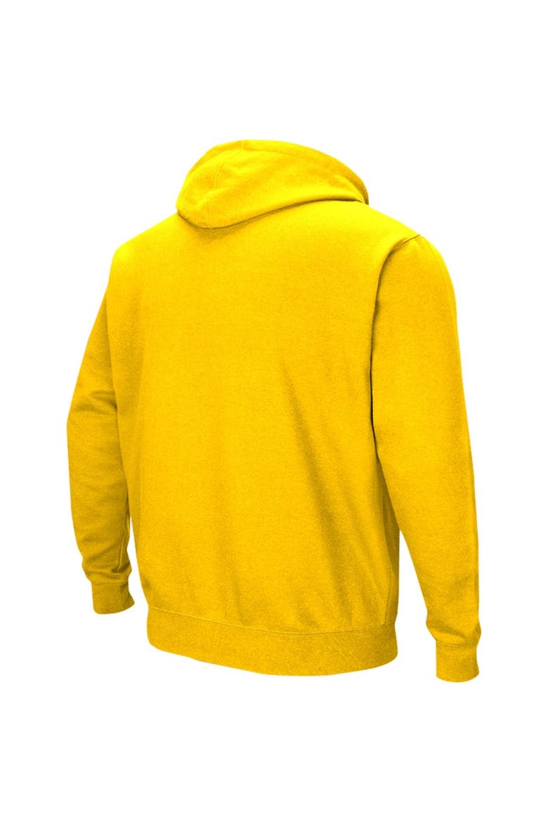 Men's Colosseum Gold LSU Tigers Double Arch Pullover Hoodie, Alternate, color, Gold