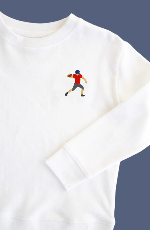 Little Paper Kids Lane Lightweight Pullover In White