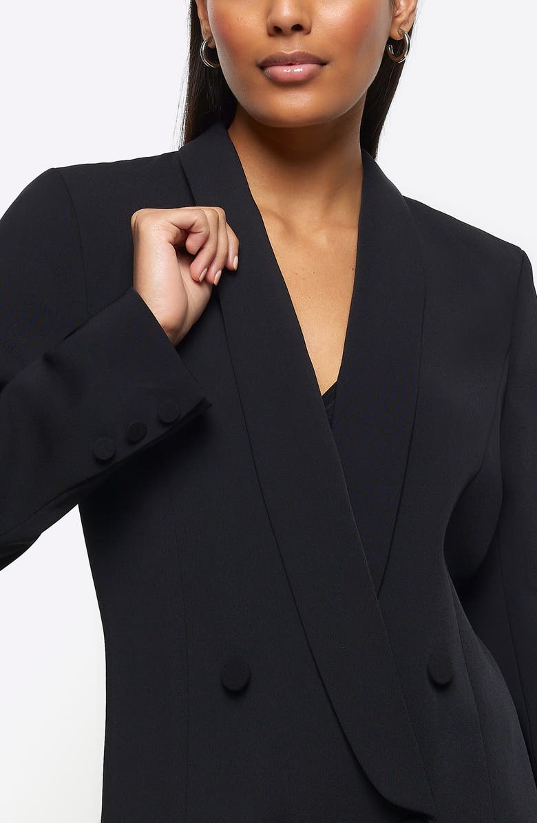 River Island Shawl Collar Long Sleeve Blazer Dress, Alternate, color,