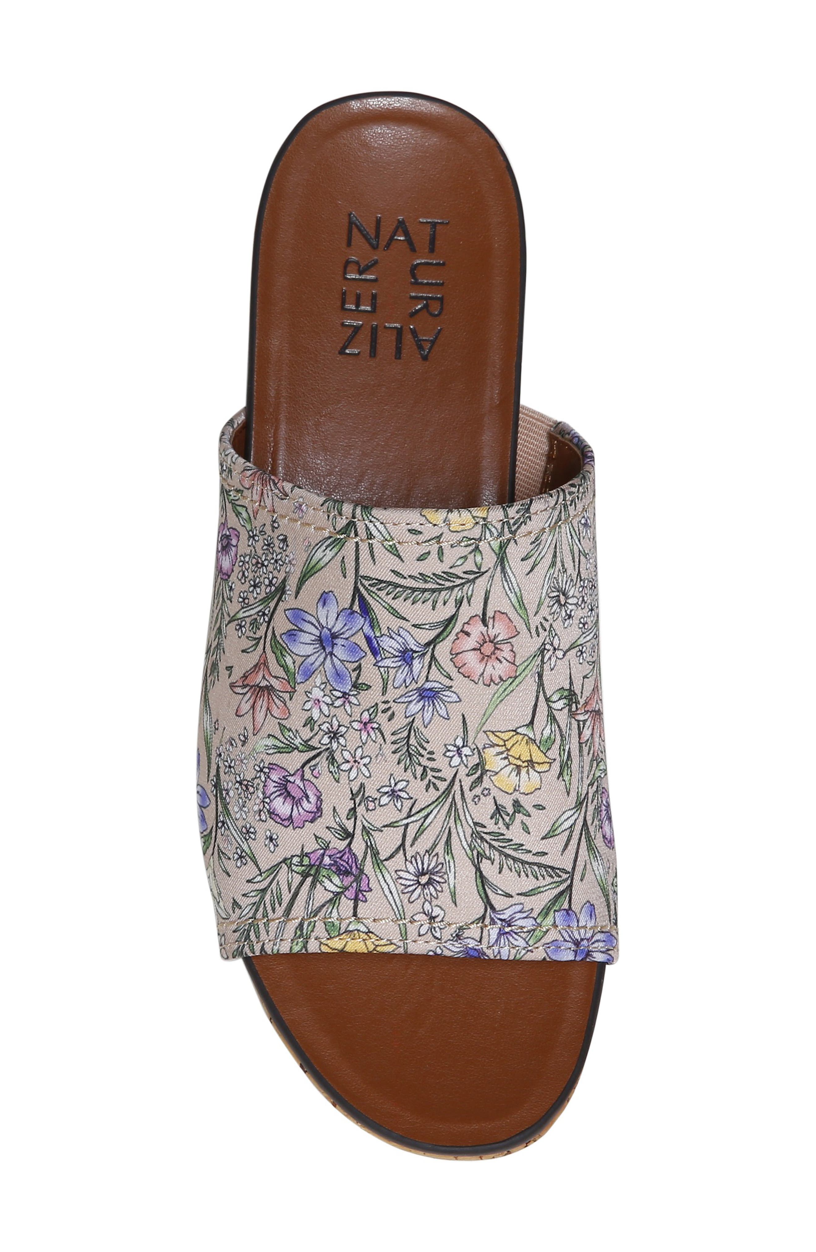 Kirstin Platform Slide Sandal, Alternate, color, SATIN PEARL FLORAL