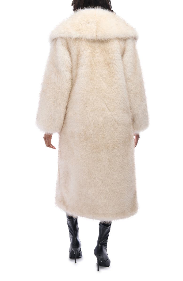 AZALEA WANG Toasted Marshmallow Faux Fur Coat, Alternate, color, White