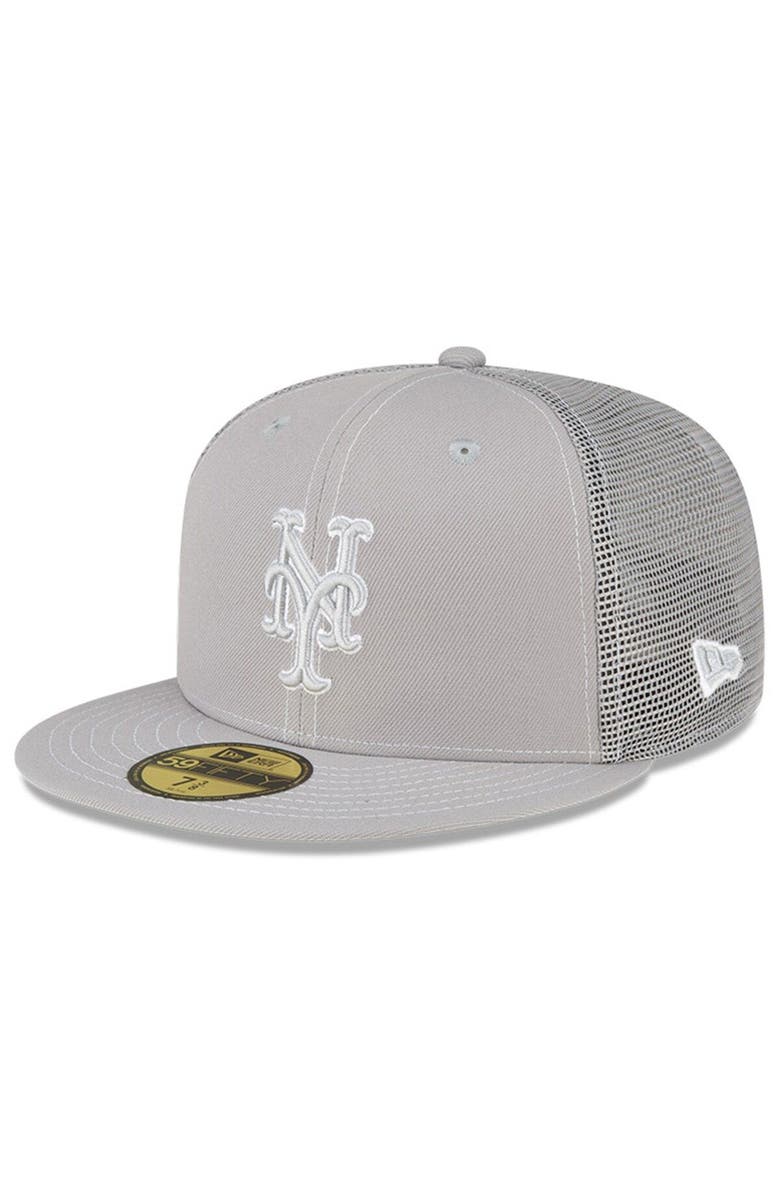 New Era Men's New Era  Gray New York Mets 2023 On-Field Batting Practice 59FIFTY Fitted Hat, Main, color, 