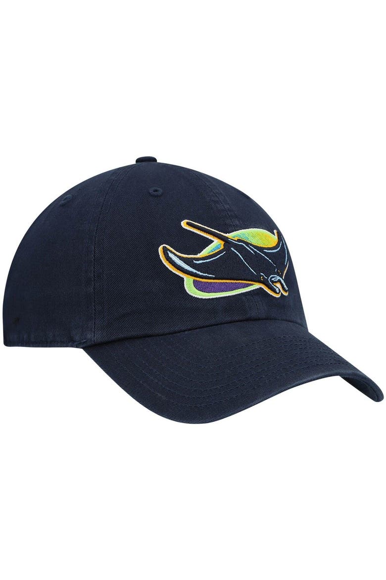 Men's '47 Navy Tampa Bay Rays Clean Up Adjustable Hat, Alternate, color, Navy