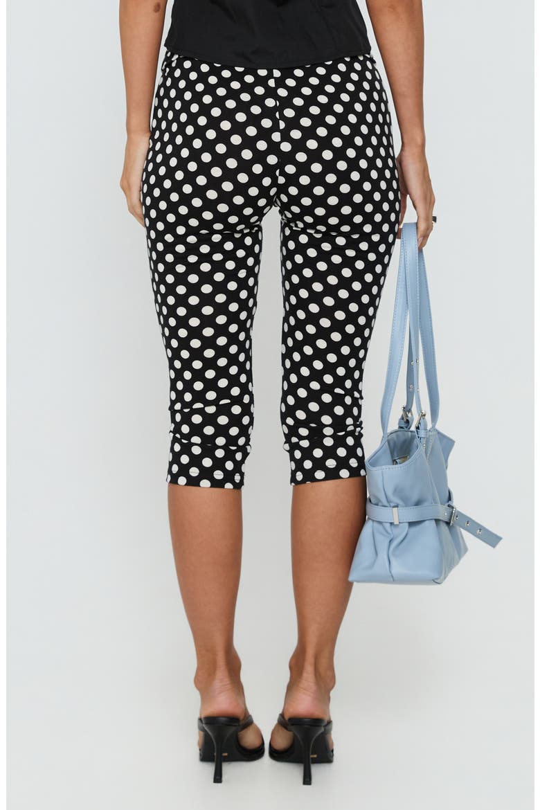 Isadonna Capri Pants, Alternate, color, BLACK POLKA DOT