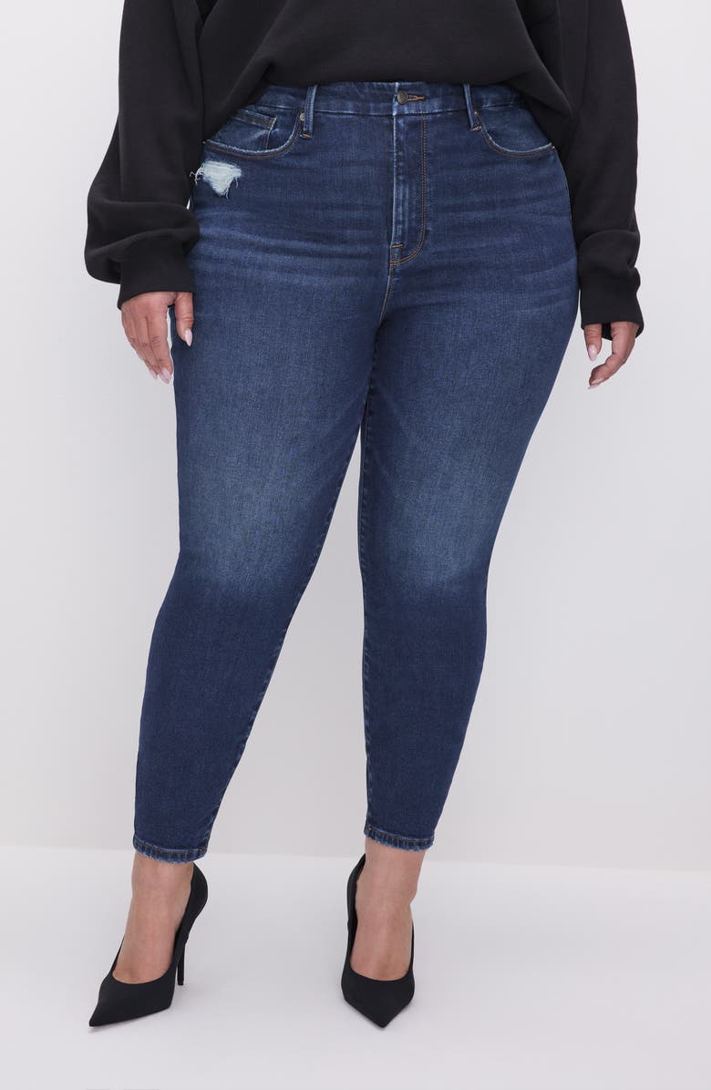 Good American Always Fit Good Legs Crop Skinny Jeans, Alternate, color,