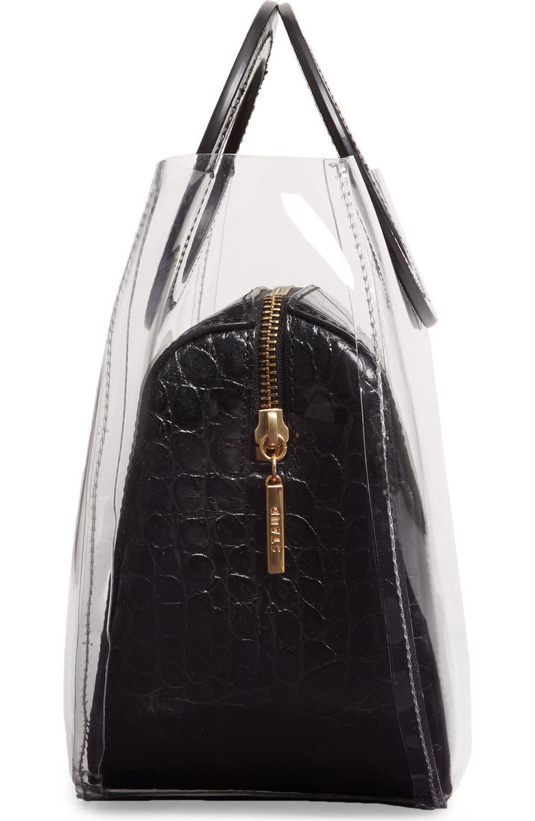 STAUD Frida Transparent Handbag, Alternate, color,