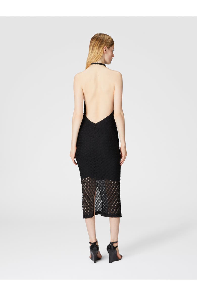 Midi Dress With Halter Neck, Alternate, color, Black