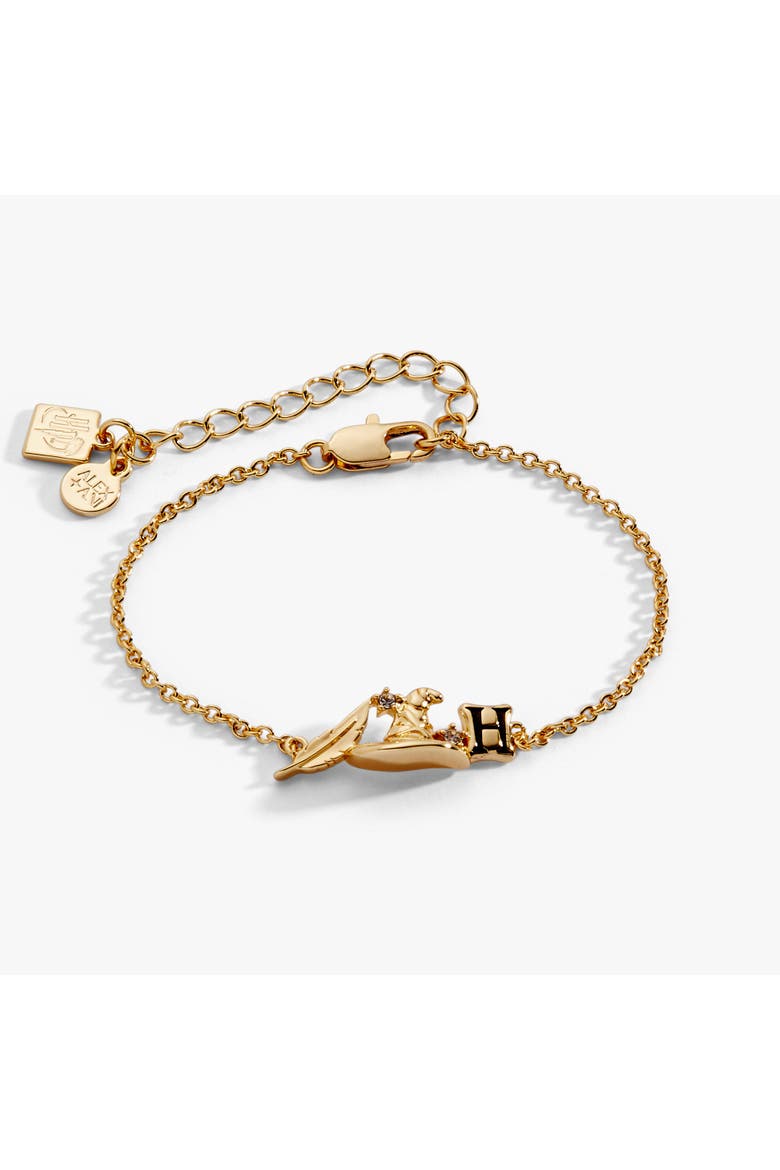 Harry Potter Hogwarts Cluster Bracelet, Main, color, Gold