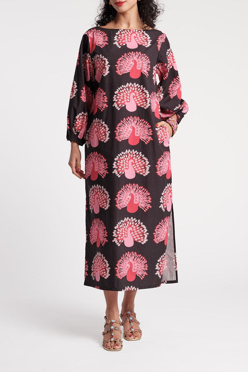 Minnow Maxi Peacock Dress