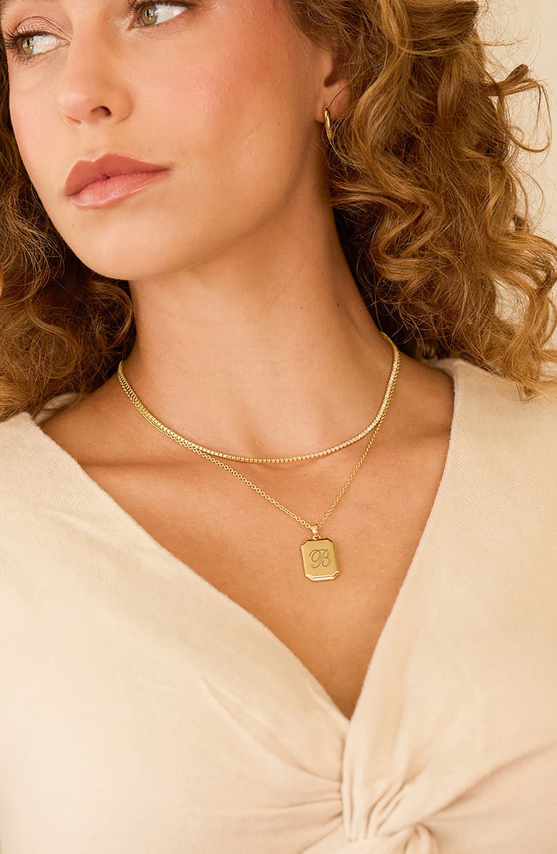 Brook and York Willow Tennis Layering Set of 2 Necklace, Alternate, color, Gold