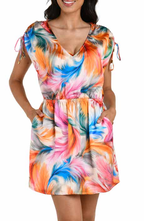 La Blanca Feathered Impression Cover-Up Sundress