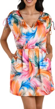 La Blanca Feathered Impression Cover-Up Sundress