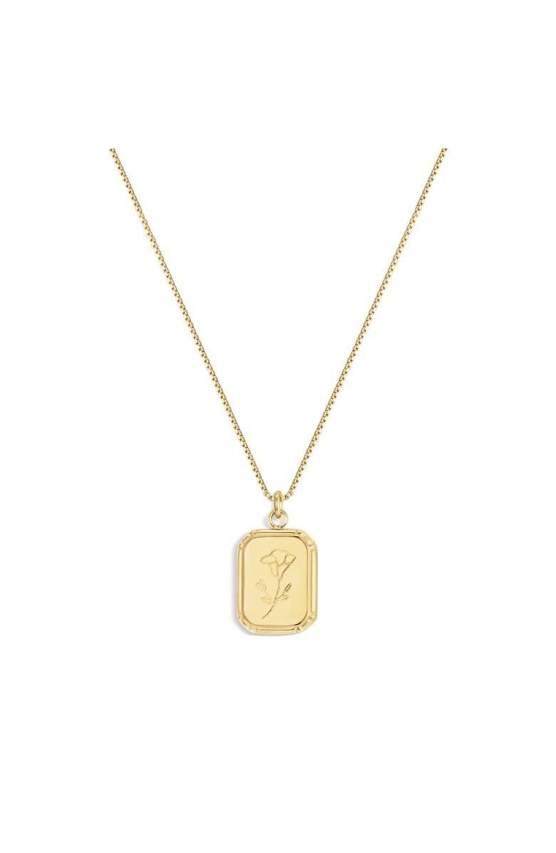 Set & Stones Audrey Birth Flower Necklace, Main, color, Gold / September