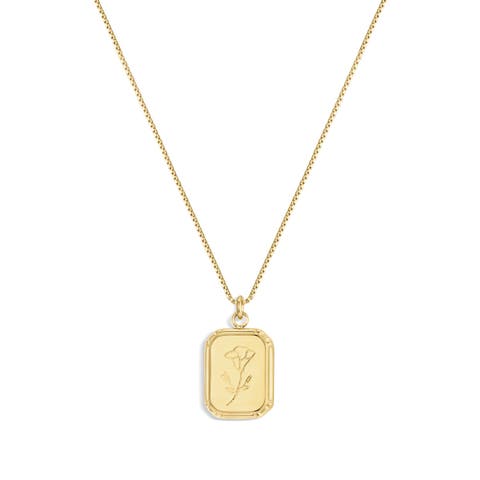 Audrey Birth Flower Necklace