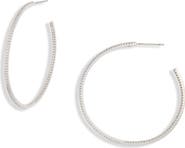 Nordstrom Pavé Cubic Zirconia Hoop Earrings