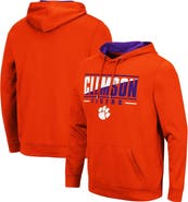 COLOSSEUM Men's Colosseum Orange Clemson Tigers Slash Stack 2.0 Pullover Hoodie