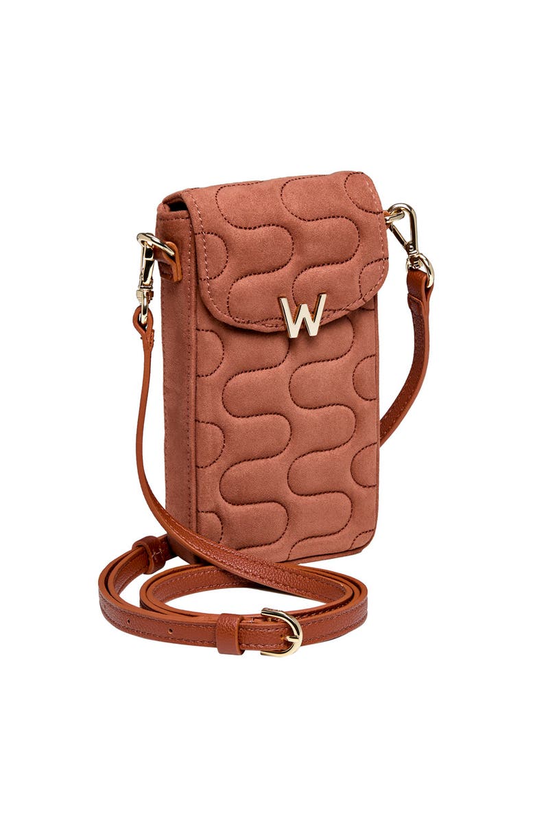 WOLF Mimi Swirl Phone Bag, Alternate, color, Nutshell Brown