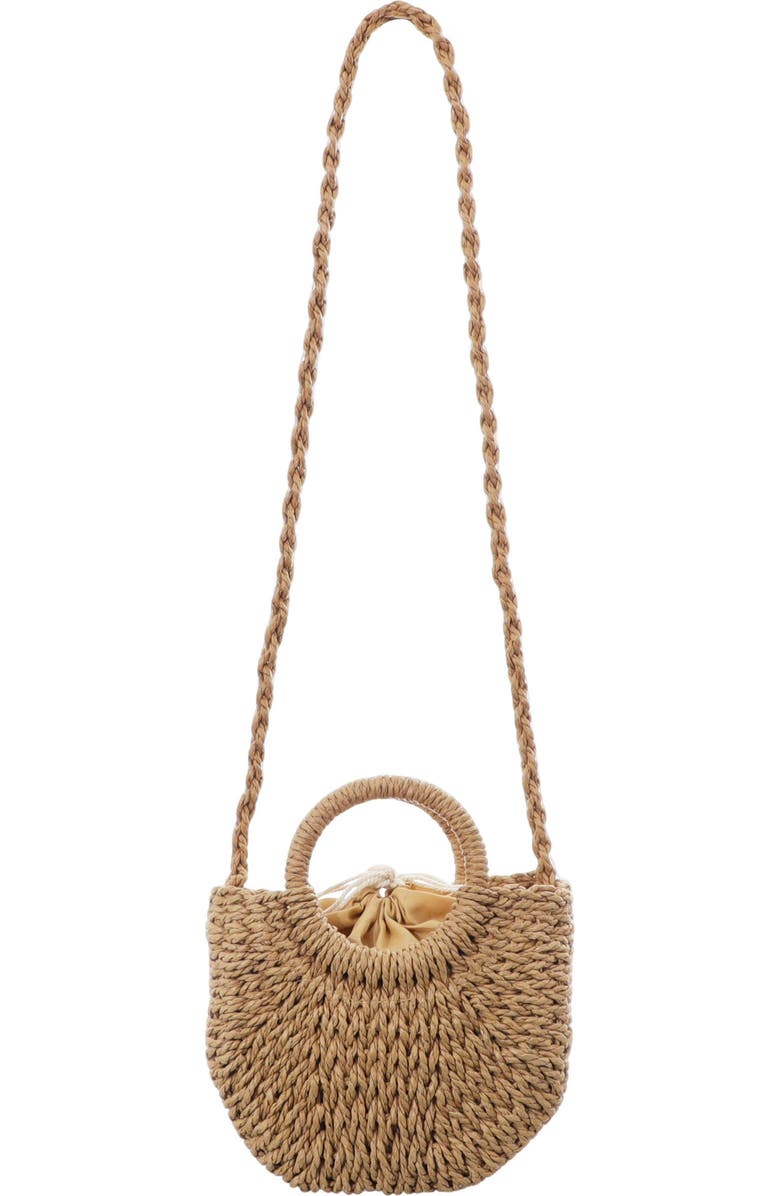Adornia Basket Arc Handle Crossbody Bag, Alternate, color, Brown