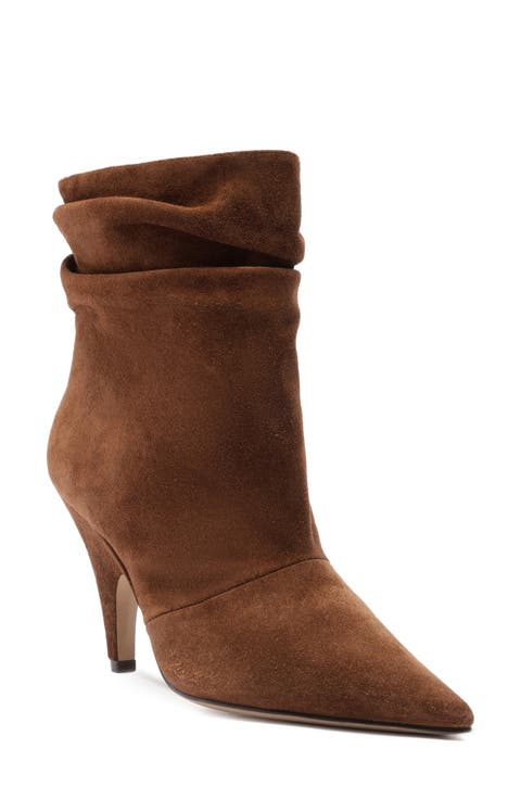 Tati Pointed Toe Slouch Bootie (Women)