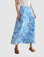 HOBBS LONDON Antonella Paisley Print Midi Skirt