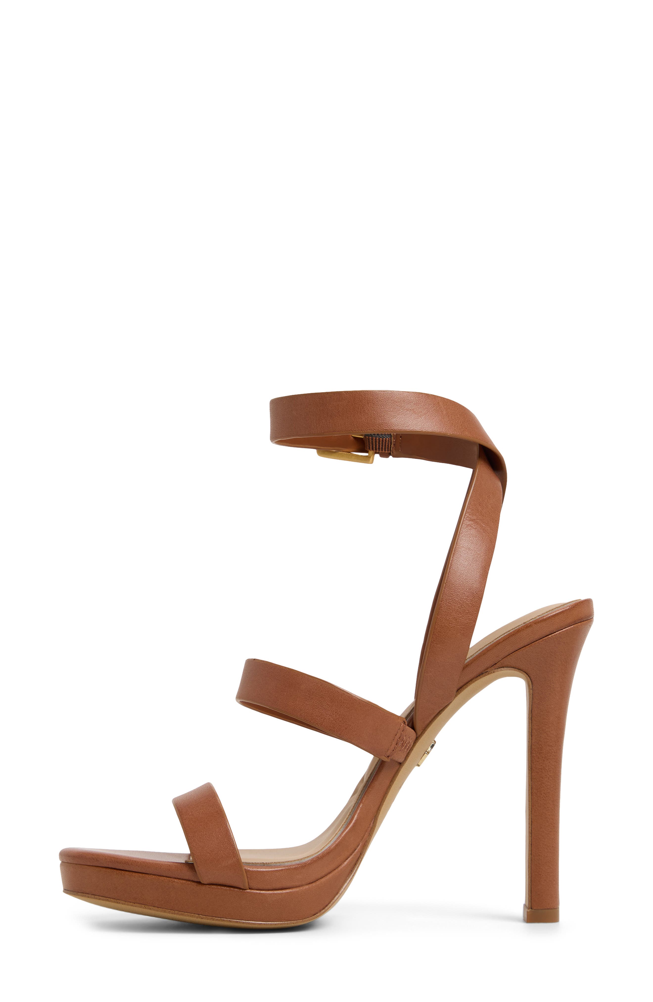 ALDO Kardy Ankle Strap Platform Sandal, Alternate, color, Medium Brown