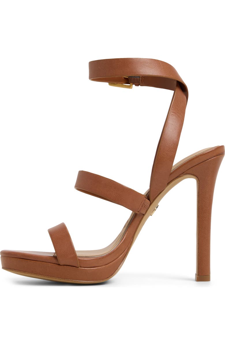 ALDO Kardy Ankle Strap Platform Sandal, Alternate, color, Medium Brown