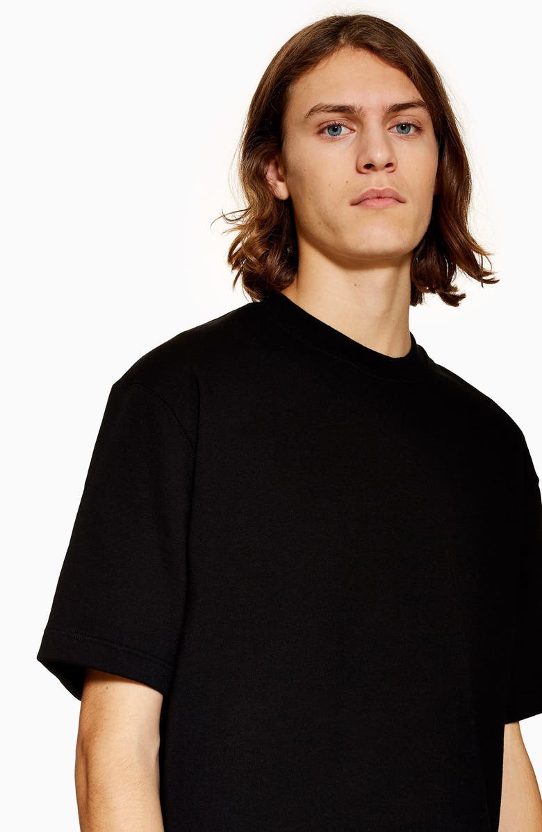 Topman Short Sleeve Crewneck Sweatshirt, Alternate, color,