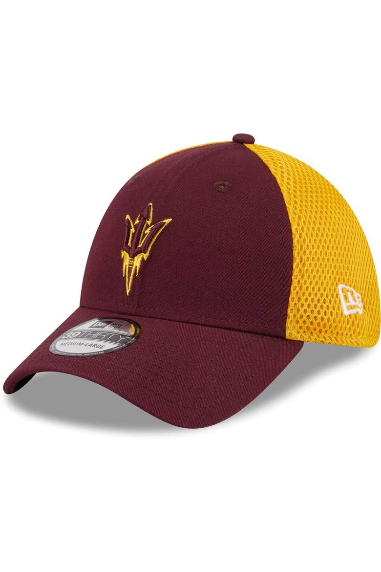Men's New Era Maroon Arizona State Sun Devils Evergreen Neo 39THIRTY Flex Hat, Main, color, Maroon