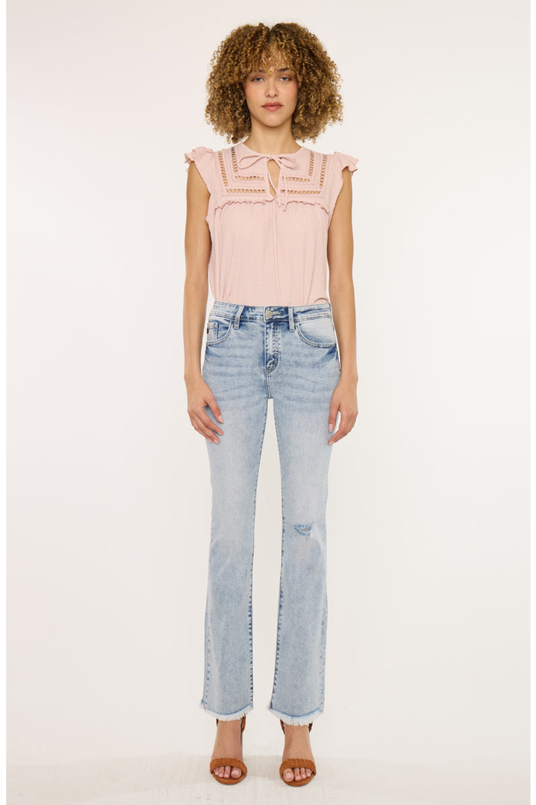 Claire High Rise Bootcut Jeans, Alternate, color, Light Wash