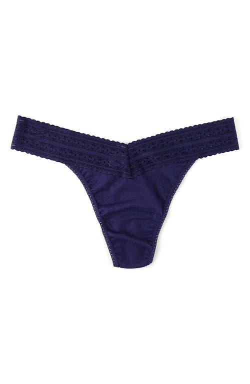 Hanky Panky Original Rise Lace Trim Thong