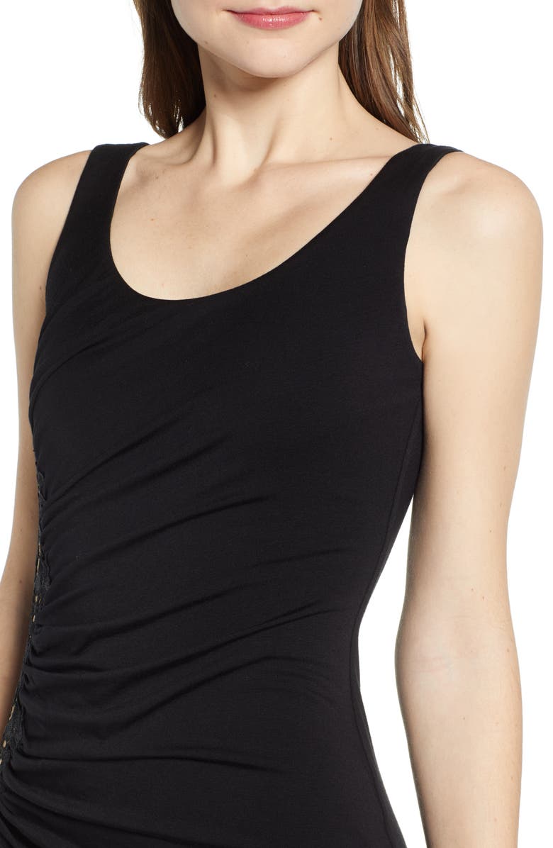 Bailey 44 Drizzle Cake Lace Inset Jersey Maxi Dress, Alternate, color,