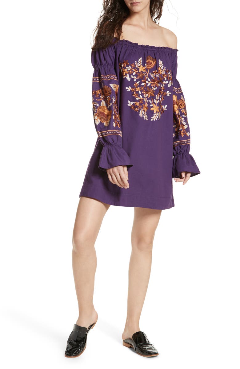 Free People Fleur Du Jour Shift Dress, Alternate, color,