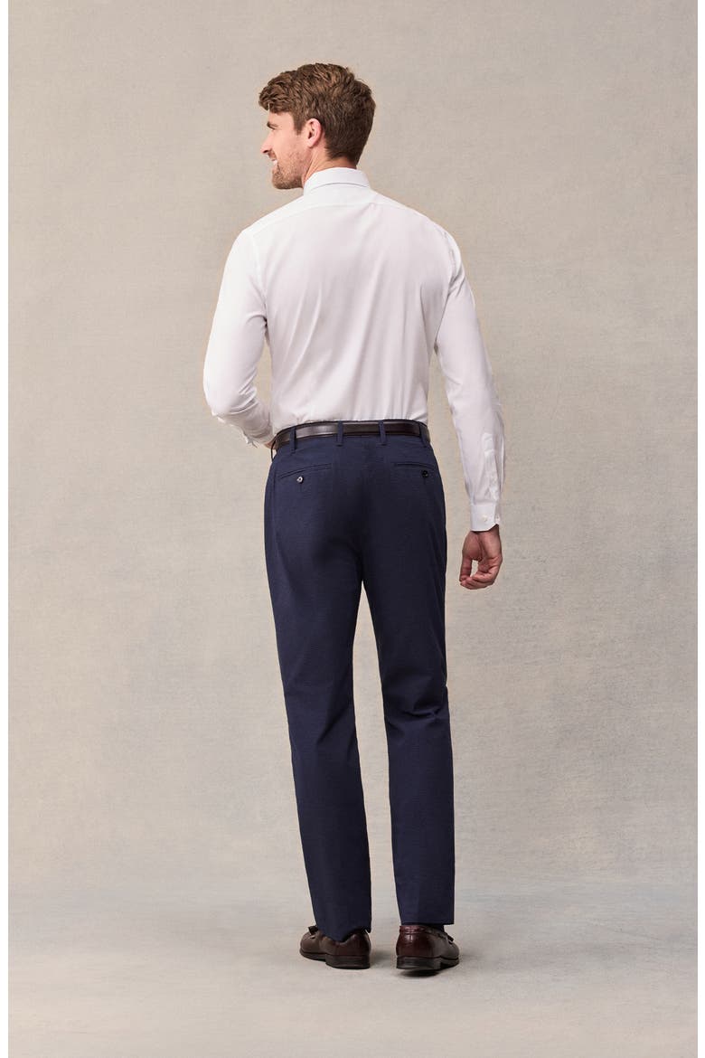 Seersucker Regular Fit Suit Pants, Alternate, color, Navy
