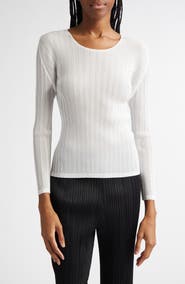 Pleated Long Sleeve Top (Women) | Nordstrom
