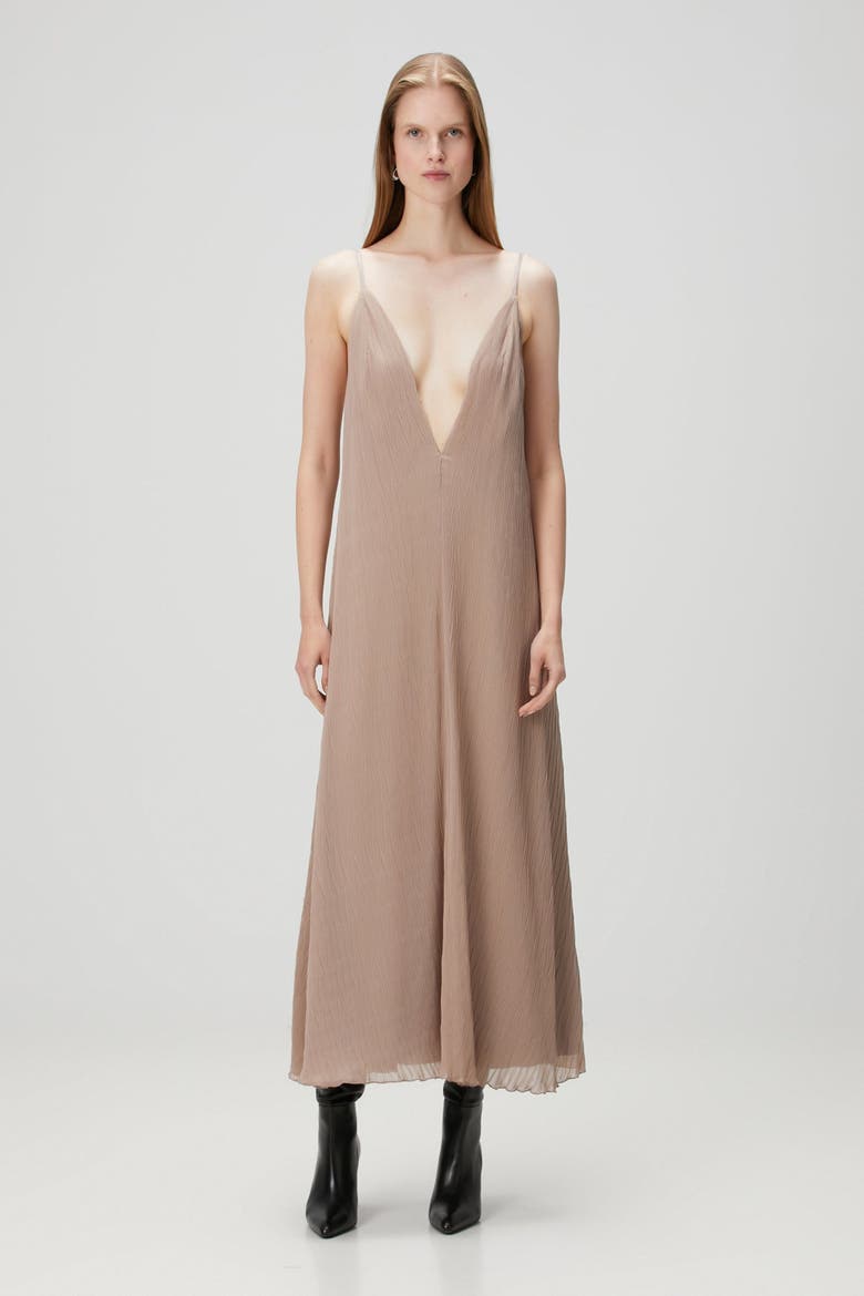 Long Dress, Alternate, color, BEIGE