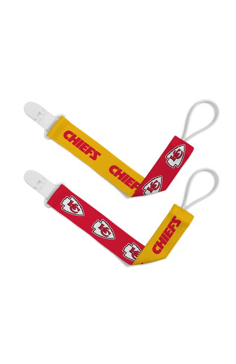Kansas City Chiefs Pacifier Clip 2-Pack