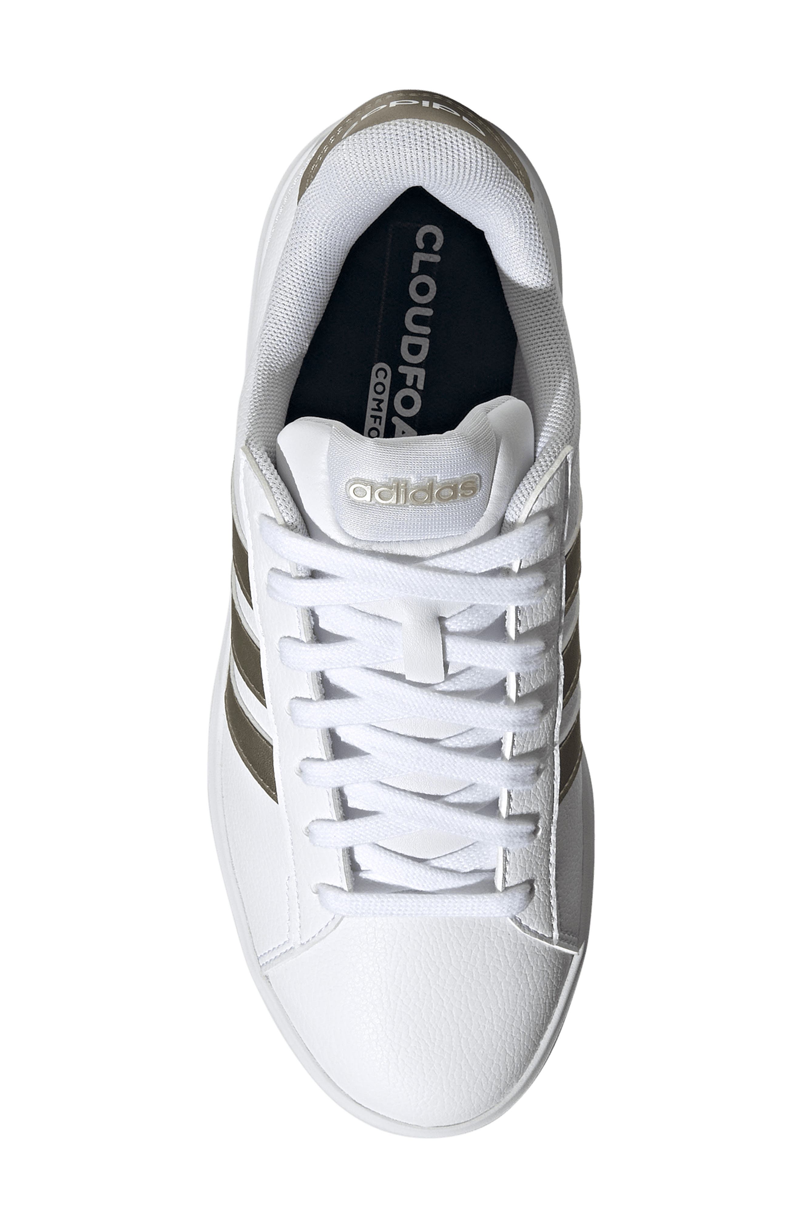 adidas Grand Court 3.0 Sneaker, Alternate, color, White/ Cyber Met./ White