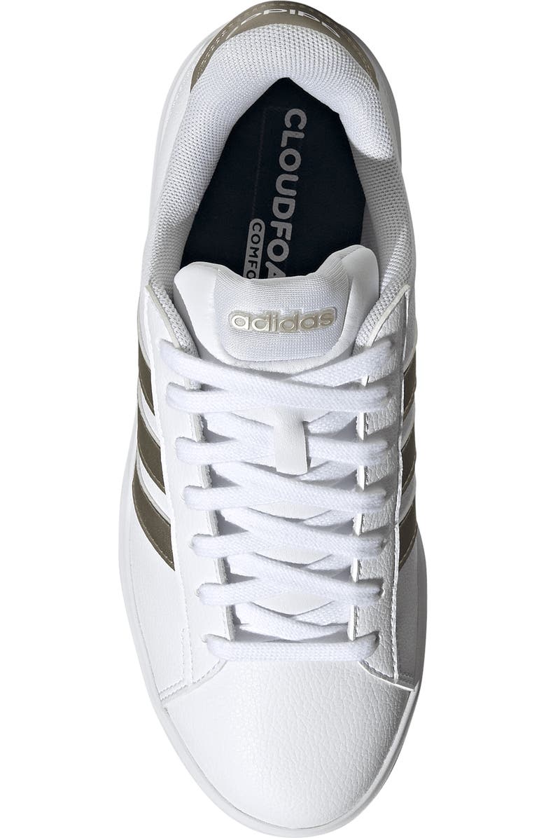 adidas Grand Court 3.0 Sneaker, Alternate, color, White/ Cyber Met./ White