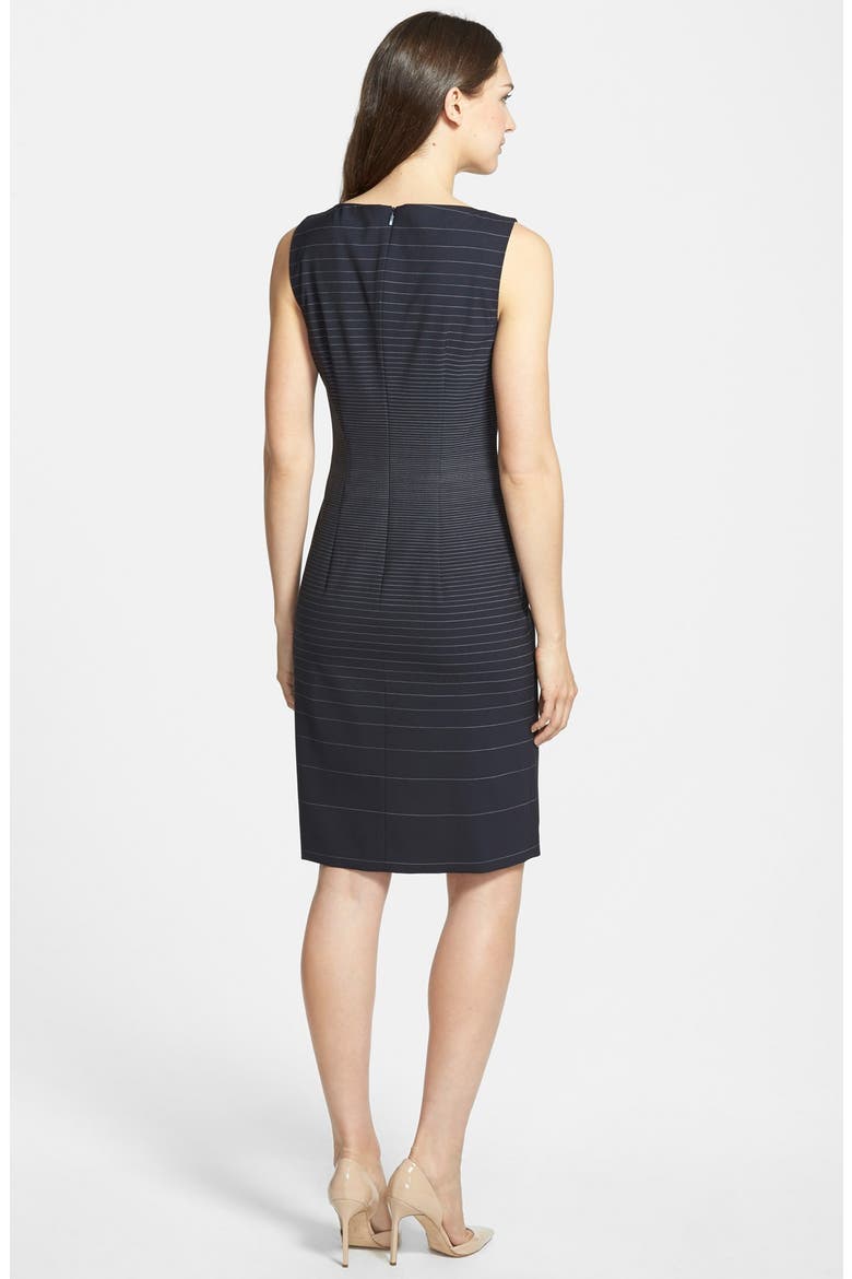 'Dinoma' Dégradé Stripe Suiting Sheath Dress, Alternate, color, NAVY FANTASY