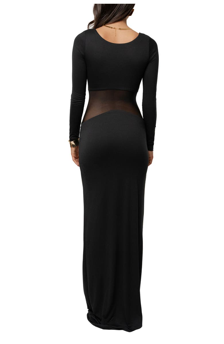 JLUXLABEL Glitz Hour Maxi Dress, Alternate, color, Black