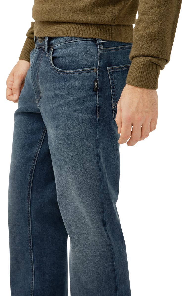Silver Jeans Co. Zac Relaxed Fit Straight Leg Jeans, Alternate, color, Saddle