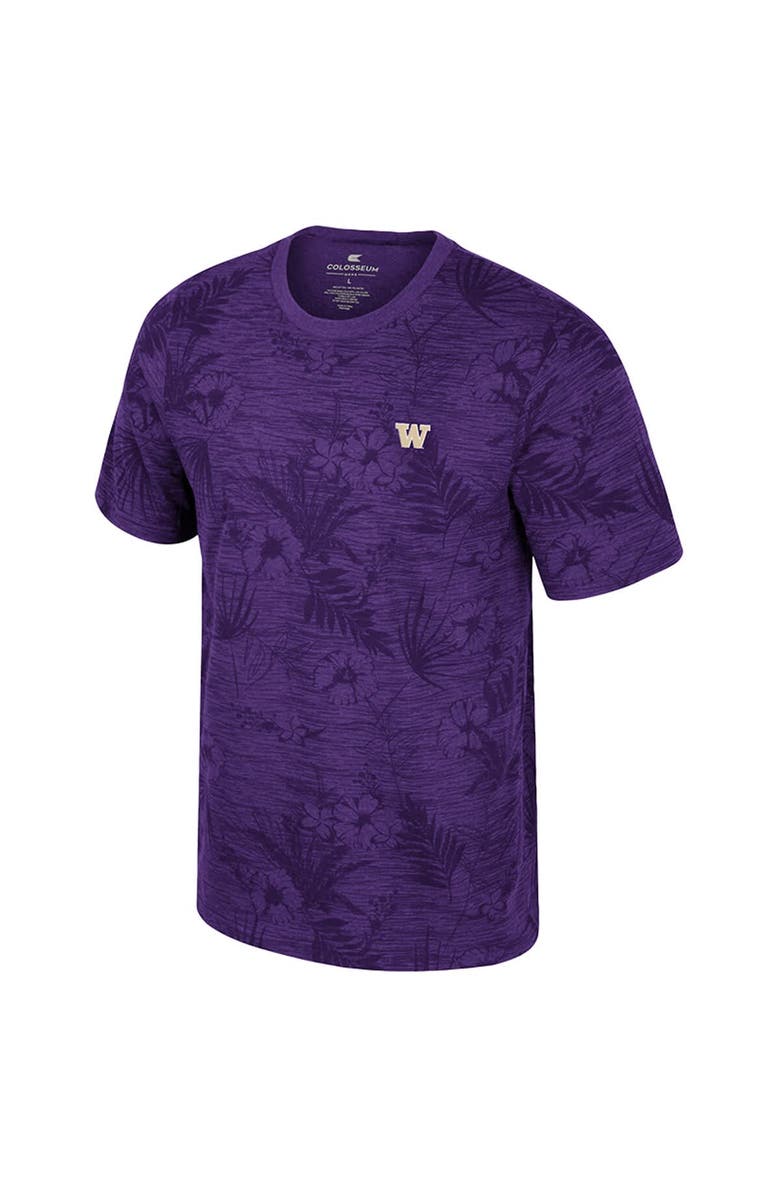COLOSSEUM Men's Colosseum Purple Washington Huskies Floral Printed T-Shirt, Alternate, color, 