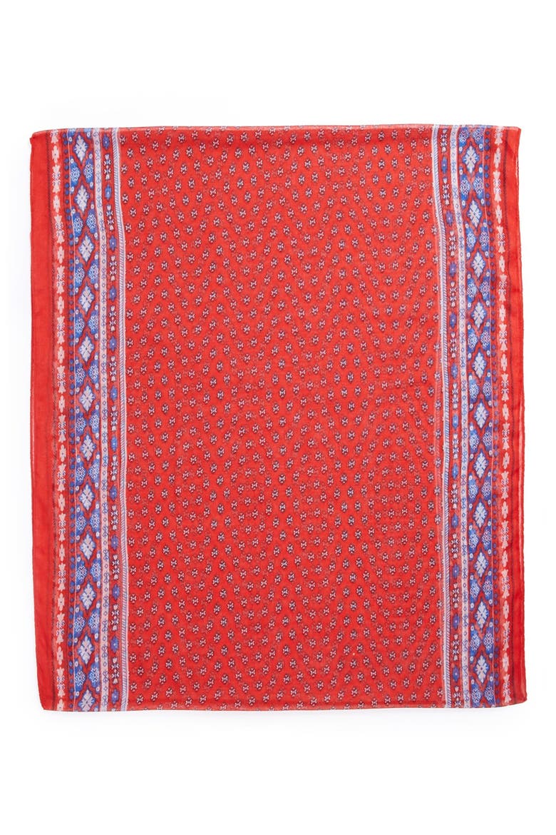 'Bandana' Infinity Scarf, Alternate, color, TOMATO
