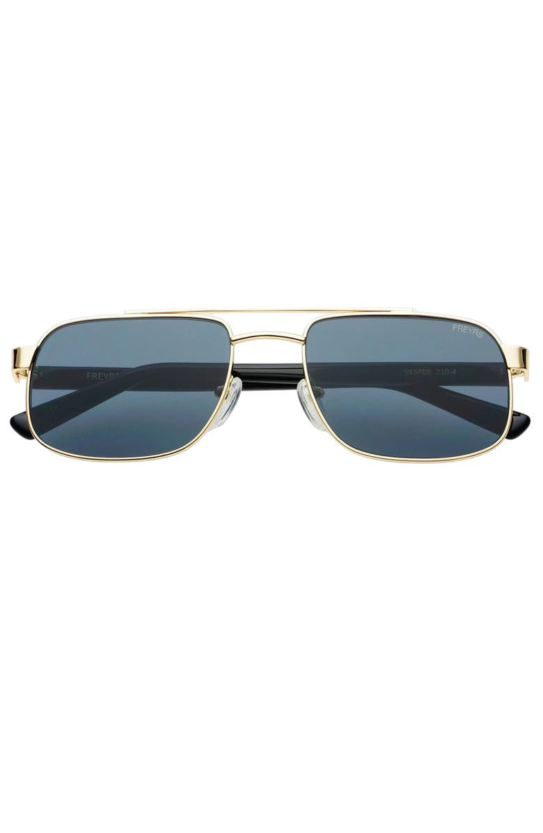 FREYRS Eyewear Vesper Aviator Sunglasses, Main, color, Gold / Gray