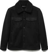 MANGO Faux Shearling Jacket